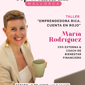 Emprendedora rica, cuenta en rojo